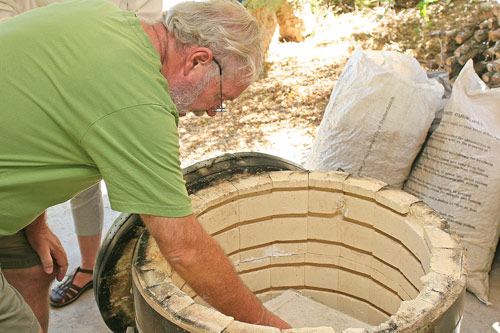 Raku firing with David Walters and Sarah Walters