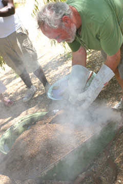 Raku firing with David Walters and Sarah Walters