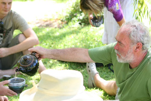 Raku firing with David Walters and Sarah Walters
