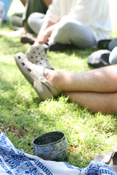 Raku firing with David Walters and Sarah Walters