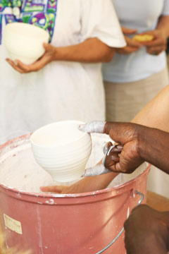 Raku firing with David Walters and Sarah Walters